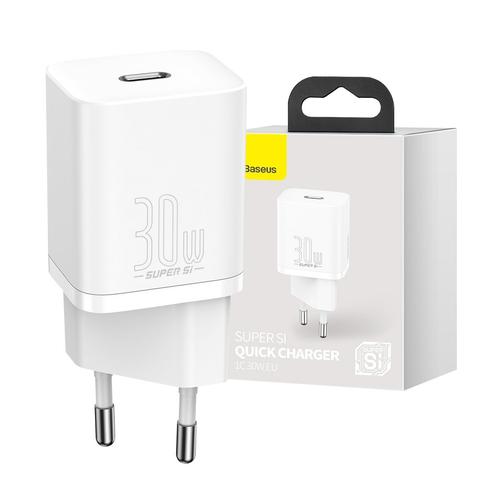 Incarcator retea Baseus CCSUP-J02 Super Si, USB-C, 30W (Alb) 1 Incarcator retea Baseus CCSUP-J02 Super Si, USB-C, 30W (Alb)