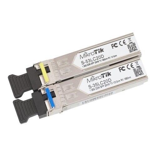 Set de 2 module SFP, S-35LC20D, S-53LC20D, Mikrotik 1 Set de 2 module SFP, S-35LC20D, S-53LC20D, Mikrotik
