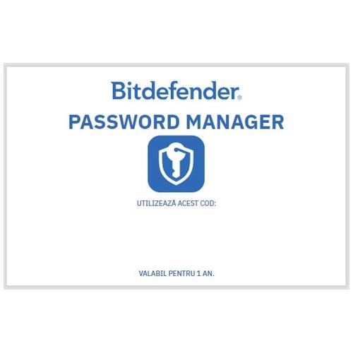 Bitdefender Password Manager pentru iOS si Android, 1 an, 1 cont, scratch card 1 Bitdefender Password Manager pentru iOS si Android, 1 an, 1 cont, scratch card