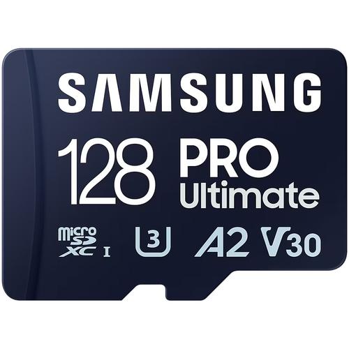 Card de memorie Samsung PRO Ultimate microSDXC UHS-I, 128GB, Adaptor SD, Albastru 1 Card de memorie Samsung PRO Ultimate microSDXC UHS-I, 128GB, Adaptor SD, Albastru