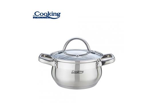 Semioala cu capac Heinner Amira HR-MSF-026, 18 x 10.5 cm, 2.6 L (Inox) 1 Semioala cu capac Heinner Amira HR-MSF-026, 18 x 10.5 cm, 2.6 L (Inox)