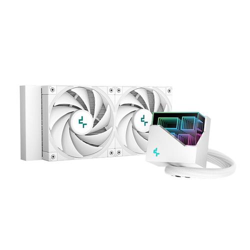 Cooler procesor cu lichid Deepcool LT520 alb iluminare aRGB 1 Cooler procesor cu lichid Deepcool LT520 alb iluminare aRGB