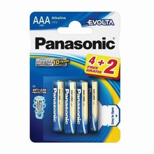 Baterii Evolta LR03EGE/6BW 4+2F Alkline AAA, 6 buc Panasonic 1 Baterii Evolta LR03EGE/6BW 4+2F Alkline AAA, 6 buc Panasonic