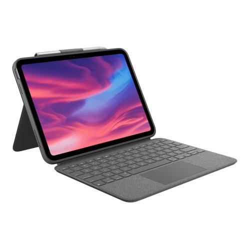 Husa Logitech Combo Touch cu Smart Connector, tastatura iluminata si trakpad detasabile pentru iPad gen 10, UK, Gri 1 Husa Logitech Combo Touch cu Smart Connector, tastatura iluminata si trakpad detasabile pentru iPad gen 10, UK, Gri