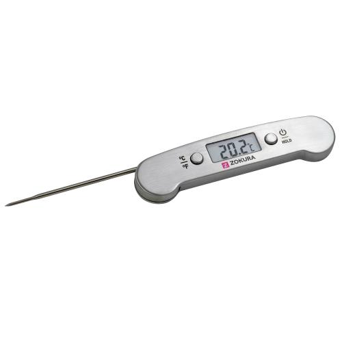 Termometru digital retractabil, din inox - Zokura 1 Termometru digital retractabil, din inox - Zokura