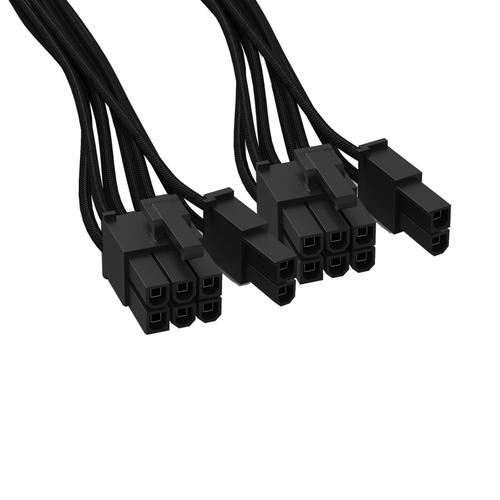 Cablu alimentare PCIe be quiet! CP-6620, BC071, sleeved (Negru) 1 Cablu alimentare PCIe be quiet! CP-6620, BC071, sleeved (Negru)