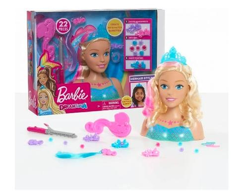 Papusa Barbie Styling Head Dreamtopia - Manechin pentru coafat cu accesorii incluse 1 Papusa Barbie Styling Head Dreamtopia - Manechin pentru coafat cu accesorii incluse