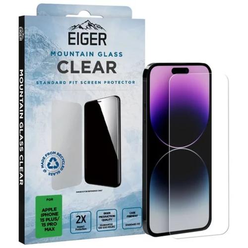 Folie Eiger Sticla 2.5D Mountain Glass pentru Apple iPhone 15 Plus / 15 Pro Max (Trasparent) 1 Folie Eiger Sticla 2.5D Mountain Glass pentru Apple iPhone 15 Plus / 15 Pro Max (Trasparent)