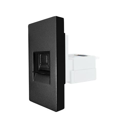 Modul Priza Internet CAT6 RJ45 1M LUXION, Negru 1 Modul Priza Internet CAT6 RJ45 1M LUXION, Negru