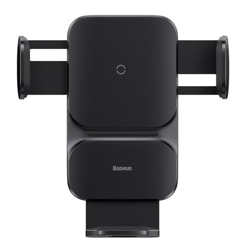 Suport auto pentru telefon Baseus CGZX000001, Incarcare wireless QI, 15W, Montare pe grila de ventilatie, Negru 1 Suport auto pentru telefon Baseus CGZX000001, Incarcare wireless QI, 15W, Montare pe grila de ventilatie, Negru