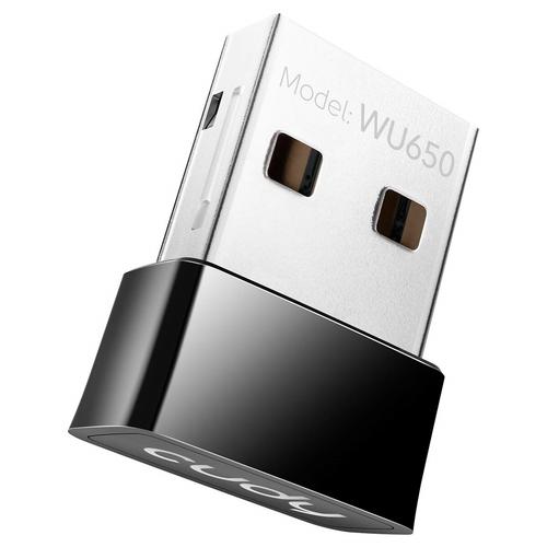 Adaptor wireless Cudy WU650, USB 2.0, AC650 Dual Band (Negru) 1 Adaptor wireless Cudy WU650, USB 2.0, AC650 Dual Band (Negru)