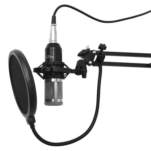 Microfon profesional Media Tech MT397S, cu accesorii pentru studio si streaming (Negru) 1 Microfon profesional Media Tech MT397S, cu accesorii pentru studio si streaming (Negru)