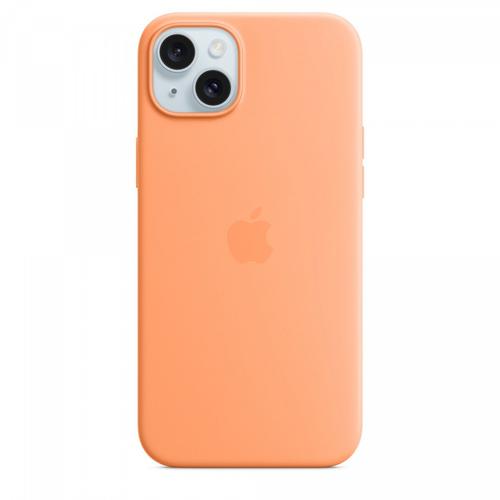 Husa protectie spate Apple Silicone Case MagSafe pentru Apple iPhone 15 Plus (Portocaliu) 1 Husa protectie spate Apple Silicone Case MagSafe pentru Apple iPhone 15 Plus (Portocaliu)