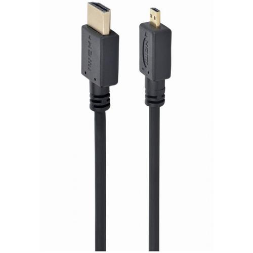 Cablu video Gembird adaptor HDMI (T) la Micro-HDMI (T), 3m, conectori auriti, Negru, CC-HDMID-10 1 Cablu video Gembird adaptor HDMI (T) la Micro-HDMI (T), 3m, conectori auriti, Negru, CC-HDMID-10