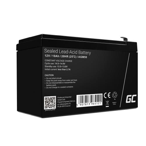 Acumulator stationar AGM 12V 10Ah VRLA plum acid baterie fara mentenanta UPS sisteme de alimentare Green Cell 1 Acumulator stationar AGM 12V 10Ah VRLA plum acid baterie fara mentenanta UPS sisteme de alimentare Green Cell