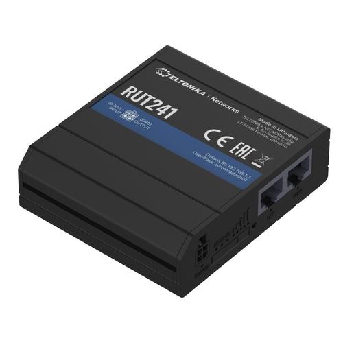 Router Professional Teltonika RUT241 4G (LTE), VPN, 2 x 10/100 Mbps, 1 x SIM, Modbus 1 Router Professional Teltonika RUT241 4G (LTE), VPN, 2 x 10/100 Mbps, 1 x SIM, Modbus