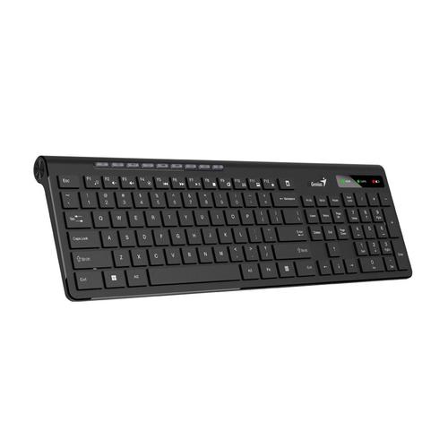 Tastatura GENIUS wireless, multimedia, 104 taste + 12 taste multimedia, design ergonomic, USB, Negru 1 Tastatura GENIUS wireless, multimedia, 104 taste + 12 taste multimedia, design ergonomic, USB, Negru