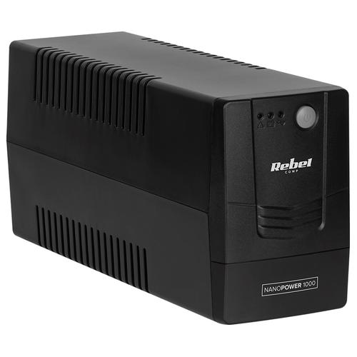 UPS Offline Nanopower 1000 (1000VA/600W), Negru, Rebel 1 UPS Offline Nanopower 1000 (1000VA/600W), Negru, Rebel