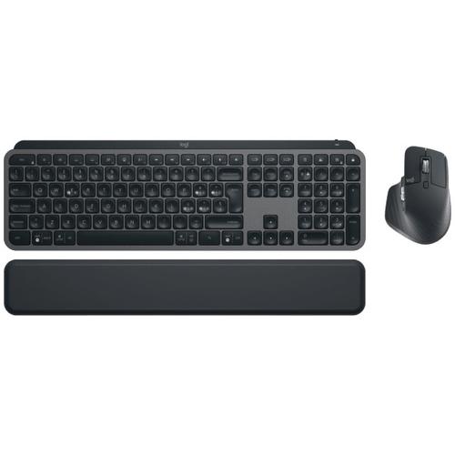 Kit Mouse si Tastatura Wireless Logitech MX Keys S Combo, MX Keys S + MX Master 3S, 2.4GHz&Bluetooh, Silent, USB-C (Negru) 1 Kit Mouse si Tastatura Wireless Logitech MX Keys S Combo, MX Keys S + MX Master 3S, 2.4GHz&Bluetooh, Silent, USB-C (Negru)