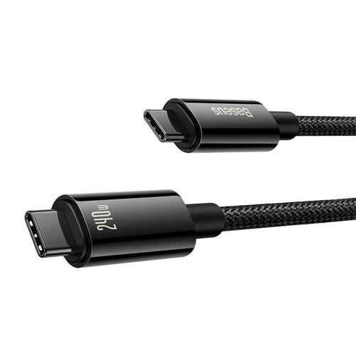 Cablu Baseus Tungsten Gold, USB Type-C, 240W, 3m (Negru) 1 Cablu Baseus Tungsten Gold, USB Type-C, 240W, 3m (Negru)