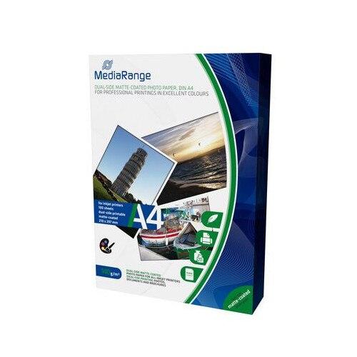 Hartie Foto MediaRange InkJet, Mata Dual Side, A4, 100 coli, 140g 1 Hartie Foto MediaRange InkJet, Mata Dual Side, A4, 100 coli, 140g
