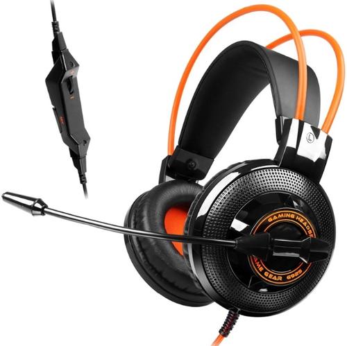 Casti Gaming cu Microfon Somic G925-BO (Negru/Portocaliu) 1 Casti Gaming cu Microfon Somic G925-BO (Negru/Portocaliu)