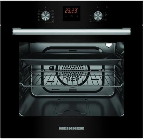 Cuptor incorporabil Heinner HBO-S569LDTGC-GBK, 56 L, 9 functii, Grill, Clasa A, (Negru)