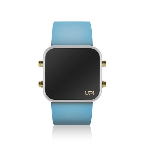 Ceas UpWatch LED MINI GOLD (Alb/Albastru) 1 Ceas UpWatch LED MINI GOLD (Alb/Albastru)