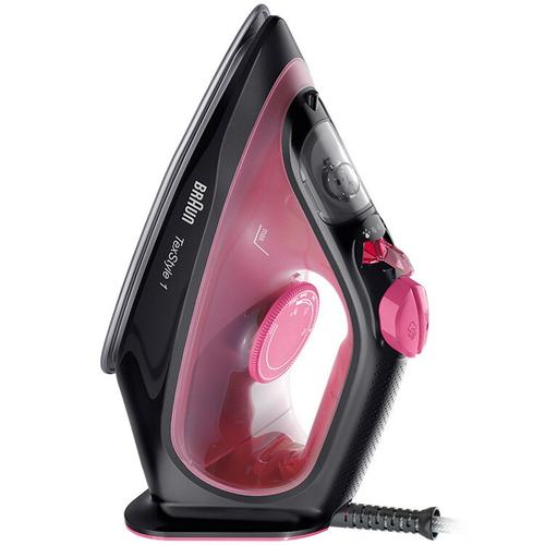 Fier de calcat Braun TexStyle 1 SI1070PU, 2000 W, abur variabil 25g/min, jet de abur 130g/min, rezervor 220 ml, talpa ceramica, sistem antipicurare (Negru/Violet)