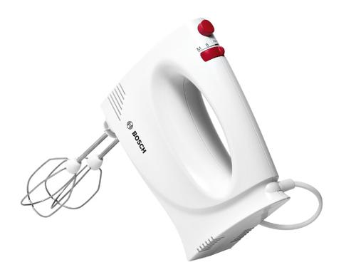 Mixer de mana Bosch MFQP1000, 300 W, 2 viteze (Alb/Rosu) 1 Mixer de mana Bosch MFQP1000, 300 W, 2 viteze (Alb/Rosu)