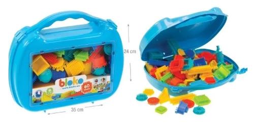 Geanta cu 60 piese de constructii 1 Geanta cu 60 piese de constructii