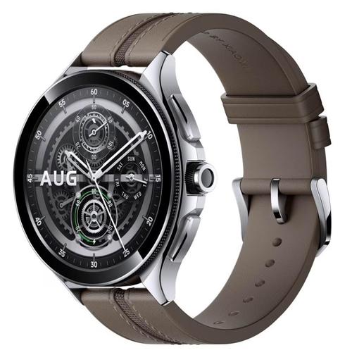 Smartwatch Xiaomi Watch 2 Pro, Procesor Qualcomm Snapdragon W5+ Gen 1, Ecran AMOLED 1.43inch, 2GB RAM, 32GB Flash, Bluetooth, NFC, Waterproof 5 ATM (Argintiu/Maro)
