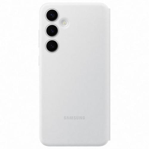 Husa de protectie Samsung Smart View Wallet Case pentru Galaxy S24+, WHITE 1 Husa de protectie Samsung Smart View Wallet Case pentru Galaxy S24+, WHITE