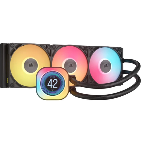 Cooler CPU Corsair iCUE LINK Titan 360 RX LCD RGB, 300 - 2100rpm, 120mm (Negru) 1 Cooler CPU Corsair iCUE LINK Titan 360 RX LCD RGB, 300 - 2100rpm, 120mm (Negru)