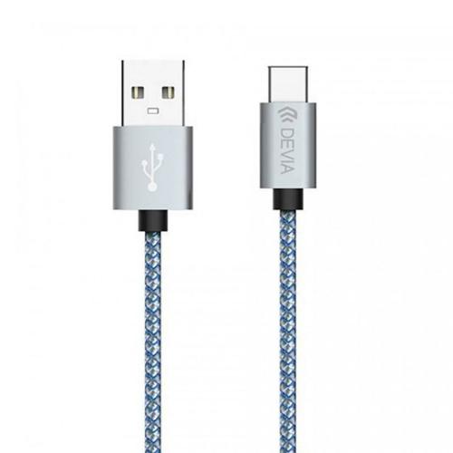 Cablu de date Devia Tube DVCTBLTYC, Type-C, 1 m (Gri) 1 Cablu de date Devia Tube DVCTBLTYC, Type-C, 1 m (Gri)
