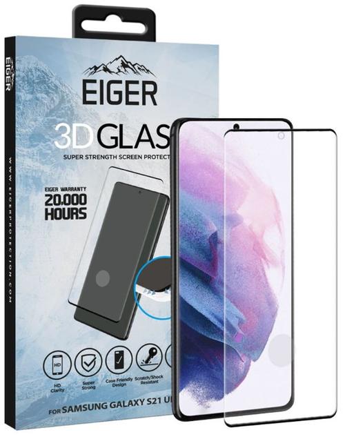 Folie Protectie Sticla Temperata Eiger 3D Case Friendly EGSP00699 pentru Samsung Galaxy S21 Ultra (Transparent/Negru) 1 Folie Protectie Sticla Temperata Eiger 3D Case Friendly EGSP00699 pentru Samsung Galaxy S21 Ultra (Transparent/Negru)