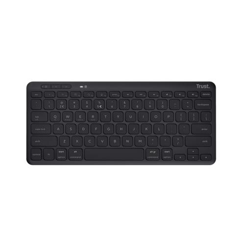 Tastatura Wireless Trust Lyra, USB Wireless/Bluetooth, Negru
