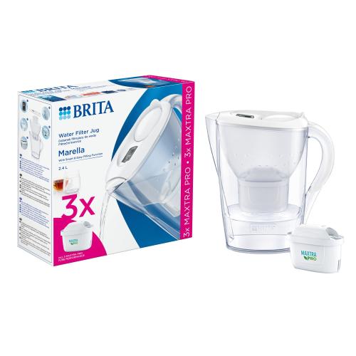 Starter pack BRITA Marella 2.4 L + 3 filtre Maxtra PRO (Alb) 1 Starter pack BRITA Marella 2.4 L + 3 filtre Maxtra PRO (Alb)