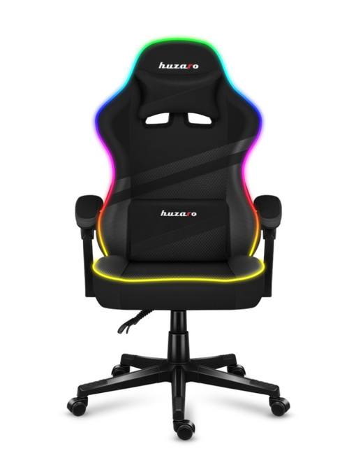 Scaun Gaming Huzaro Force 4.4, iluminare RGB, reglabil (Negru) 1 Scaun Gaming Huzaro Force 4.4, iluminare RGB, reglabil (Negru)