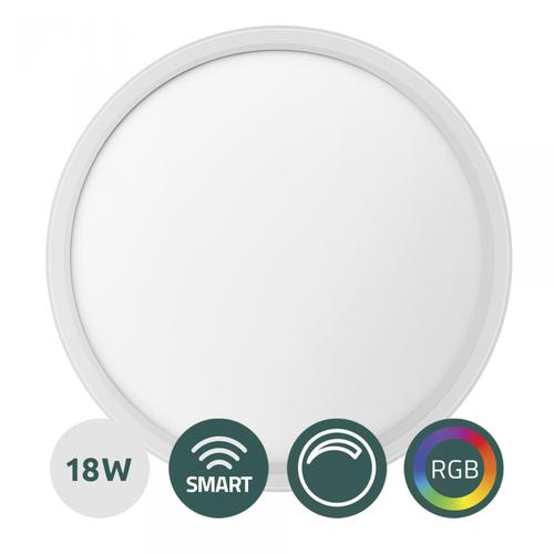 Plafoniera LED Smart Samus SLP300-2160LM-18W-3000/4000/6500K+RGB+DIMMER, 18 W, 2880 LM, Clasa energetica E, Durata de viata 25000h, Functie RGB, Alb 1 Plafoniera LED Smart Samus SLP300-2160LM-18W-3000/4000/6500K+RGB+DIMMER, 18 W, 2880 LM, Clasa energetica E, Durata de viata 25000h, Functie RGB, Alb
