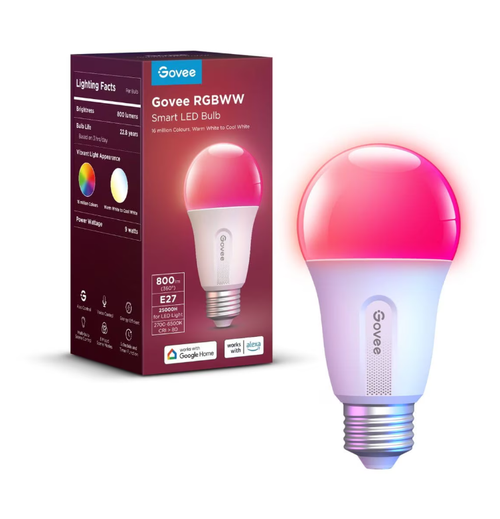 Bec inteligent Govee H6004 RGB 800lm, 2.4 GHz Wi-Fi, Bluetooth 1 Bec inteligent Govee H6004 RGB 800lm, 2.4 GHz Wi-Fi, Bluetooth