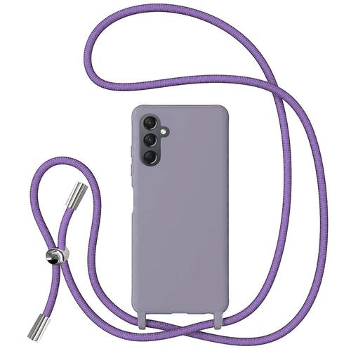 Husa Lemontti Silicon cu Snur compatibila cu Samsung Galaxy A24 5G Mov, protectie 360°, material fin, captusit cu microfibra 1 Husa Lemontti Silicon cu Snur compatibila cu Samsung Galaxy A24 5G Mov, protectie 360°, material fin, captusit cu microfibra