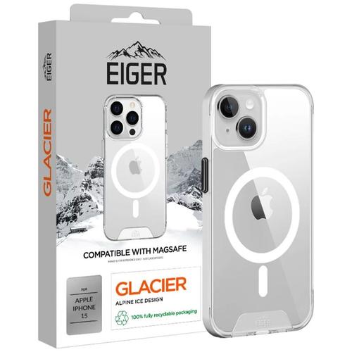 Husa Eiger Glacier Magsafe Case compatibila cu iPhone 15, Transparent 1 Husa Eiger Glacier Magsafe Case compatibila cu iPhone 15, Transparent