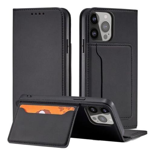 Husa Lemontti Book Magnet Card compatibila cu iPhone 14 Pro, cu suport portofel, Negru 1 Husa Lemontti Book Magnet Card compatibila cu iPhone 14 Pro, cu suport portofel, Negru