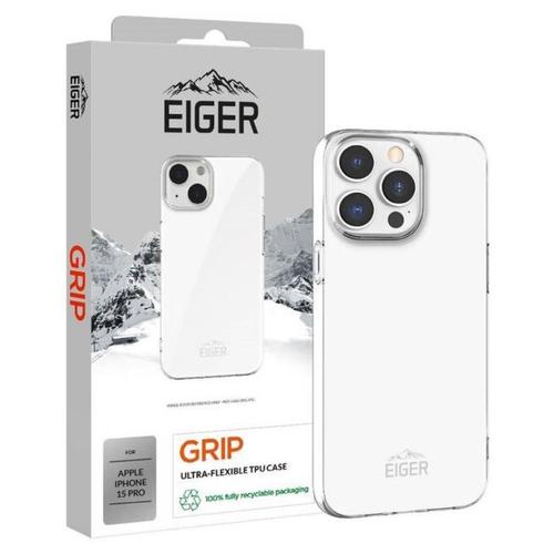Husa Eiger Grip compatibila cu iPhone 15 Pro, Transparent 1 Husa Eiger Grip compatibila cu iPhone 15 Pro, Transparent