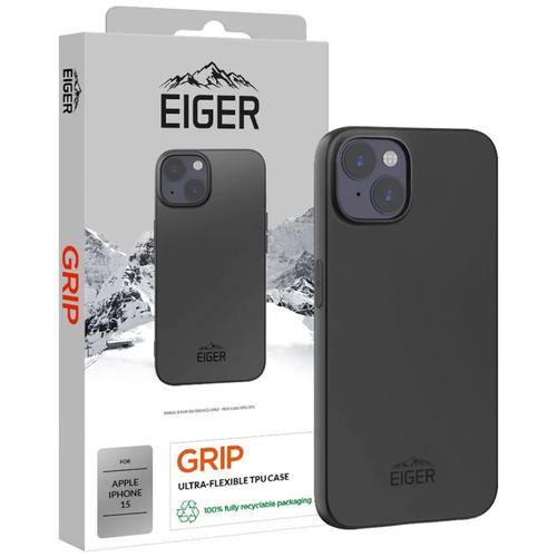 Husa de protectie Eiger Grip pentru iPhone 15, Negru 1 Husa de protectie Eiger Grip pentru iPhone 15, Negru