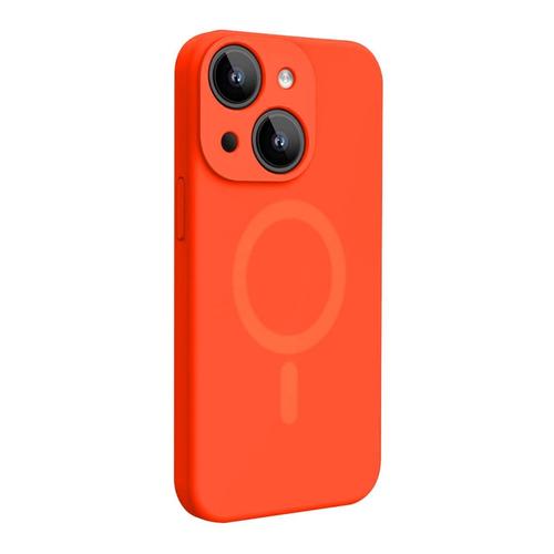 Husa Lemontti Liquid Silicon MagCharge compatibila cu iPhone 15, Portocaliu Neon, protectie 360 grade, material fin, captusit cu microfibra 1 Husa Lemontti Liquid Silicon MagCharge compatibila cu iPhone 15, Portocaliu Neon, protectie 360 grade, material fin, captusit cu microfibra