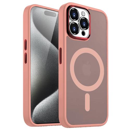 Husa Lemontti Guardian Magsafe compatibila cu iPhone 15 Pro, Transparent/ Roz 1 Husa Lemontti Guardian Magsafe compatibila cu iPhone 15 Pro, Transparent/ Roz
