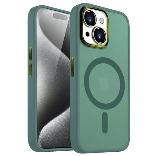 Husa Lemontti Guardian Magsafe compatibila cu iPhone 15 Plus, Transparent/ Verde 1 Husa Lemontti Guardian Magsafe compatibila cu iPhone 15 Plus, Transparent/ Verde