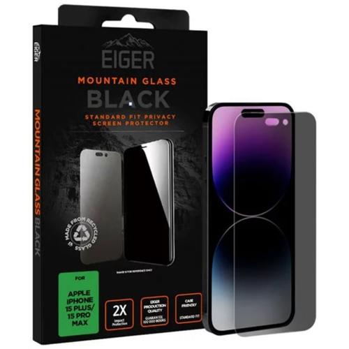 Folie de protectie Eiger Sticla 2.5D Mountain Glass Privacy pentru iPhone 15 Plus / 15 Pro Max (Negru) 1 Folie de protectie Eiger Sticla 2.5D Mountain Glass Privacy pentru iPhone 15 Plus / 15 Pro Max (Negru)